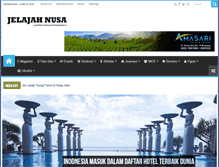 Tablet Screenshot of jelajahnusa.com